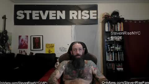 Snapshot of stevenrisenyc chatting on June 10, 2026, 12:37 pm StevenRiseNYC online show from June 10, 2026, 12:37 pm
