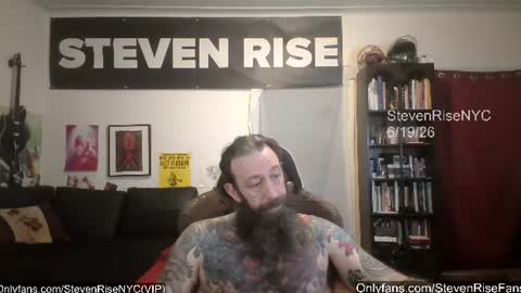 Snapshot of stevenrisenyc chatting on June 20, 2026, 10:40 am StevenRiseNYC online show from June 20, 2026, 10:40 am