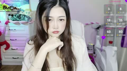 Snapshot of sweet_jam_ chatting on December 13, 2024, 8:26 pm My name is LAN LAN and the cats name is keiko online show from December 13, 2024, 8:26 pm