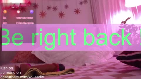 Snapshot of xo_sadie chatting on February 24, 2026, 8:23 am Xo Sadie online show from February 24, 2026, 8:23 am