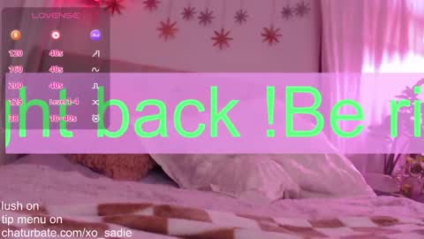 Snapshot of xo_sadie chatting on March 1, 2026, 9:55 am Xo Sadie online show from March 1, 2026, 9:55 am