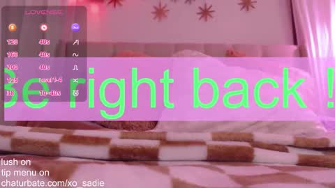 Snapshot of xo_sadie chatting on March 2, 2026, 8:21 am Xo Sadie online show from March 2, 2026, 8:21 am