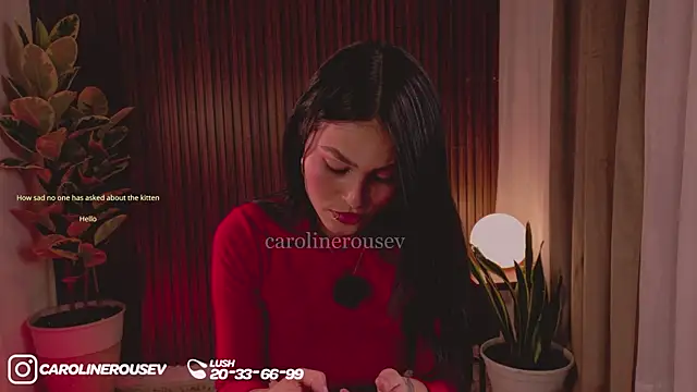 Snapshot of carolinerousev chatting on April 16, 2026, 7:47 pm carolinerousev online show from April 16, 2026, 7:47 pm