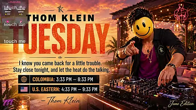 thomklein online show from July 14, 2026, 8:36 pm
