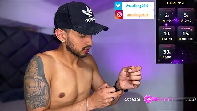 AxelKing1326 online show from January 18, 2025, 9:45 pm