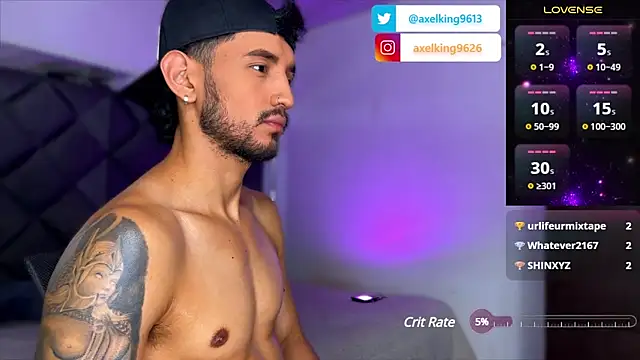 AxelKing1326 online show from February 13, 2025, 1:08 am