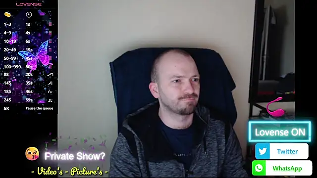 RealManHaveHairy online show from May 18, 2026, 5:30 pm