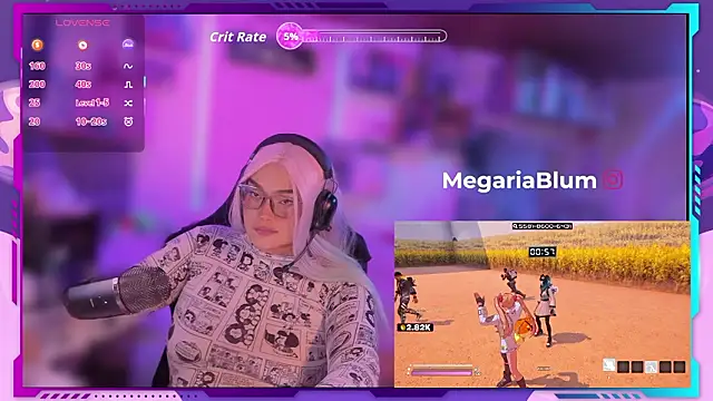 MegariaB online show from February 19, 2026, 4:41 am