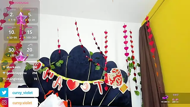 CurvyViolet online show from February 17, 2025, 12:16 pm