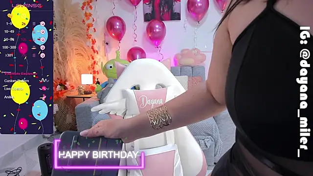  dayana miler online show from January 8, 2025, 2:14 am