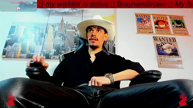 BRAYHAMBROWN online show from March 27, 2026, 10:20 pm