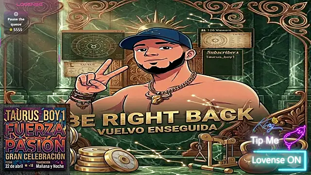 taurus boy1 online show from April 18, 2026, 12:14 am