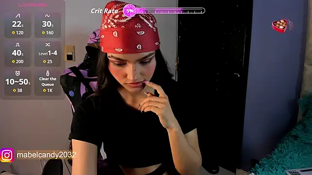 Snapshot of mabel_candy chatting on February 9, 2026, 6:45 pm mabel candy online show from February 9, 2026, 6:45 pm