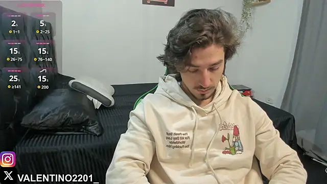 Snapshot of Valentino_Xander chatting on October 2, 2025, 12:50 am Valentino Xander online show from October 2, 2025, 12:50 am