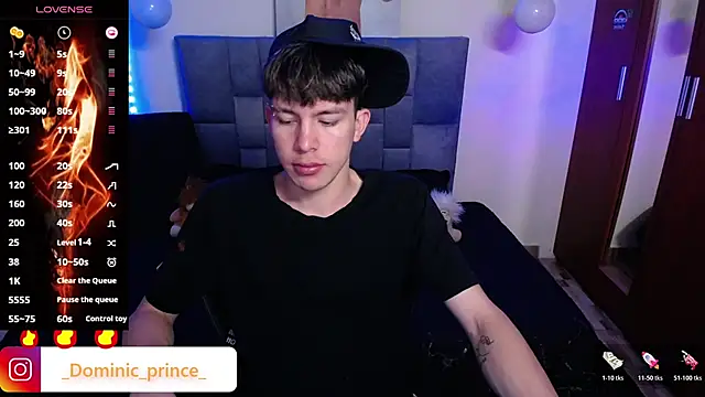 DominicPrince online show from October 21, 2025, 8:31 pm