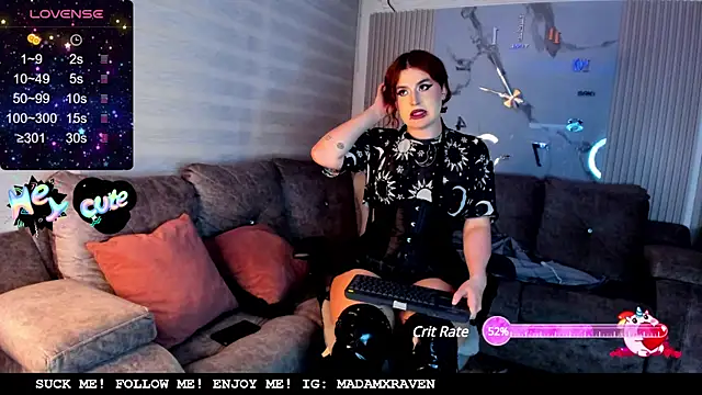 Snapshot of Madamxraven chatting on March 13, 2025, 6:58 am Madamxraven online show from March 13, 2025, 6:58 am
