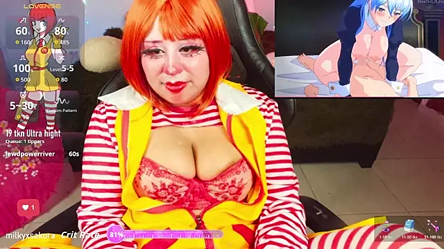 MilkyXSakura online show from November 9, 2025, 11:19 am