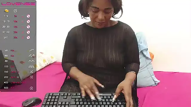 Snapshot of SexyEbony37X chatting on March 11, 2025, 6:00 am SexyEbony37X online show from March 11, 2025, 6:00 am