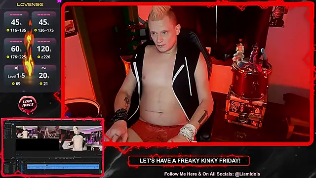 LiamIdols online show from January 20, 2025, 8:07 pm