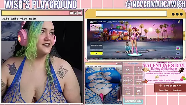 Snapshot of nevermakeawish chatting on February 8, 2026, 3:59 pm nevermakeawish online show from February 8, 2026, 3:59 pm