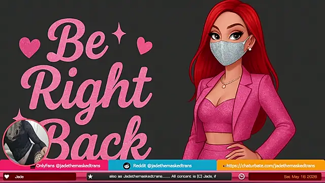 jadethemaskedtrans online show from May 15, 2026, 11:56 pm