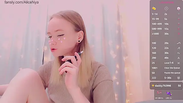 AliceNya cute online show from January 17, 2026, 5:01 am