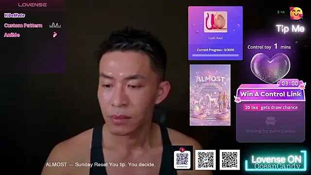 OceanCandy online show from January 18, 2026, 3:05 pm