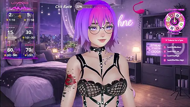 Muse Daphne online show from February 24, 2026, 8:07 pm