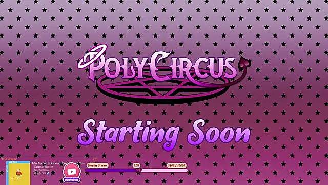 Snapshot of PolyCircus chatting on April 21, 2026, 3:13 am PolyCircus online show from April 21, 2026, 3:13 am
