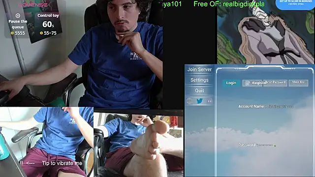 BigDickPlaya101 online show from June 7, 2026, 2:05 am