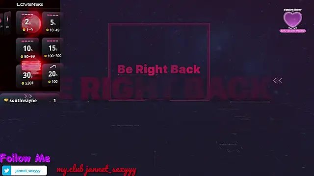 JannetPie online show from October 24, 2025, 8:05 pm