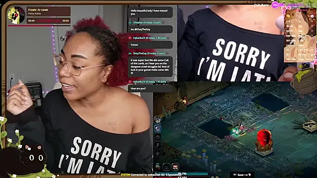 Snapshot of Cheybaaee chatting on December 3, 2025, 8:18 pm Cheybaaee online show from December 3, 2025, 8:18 pm