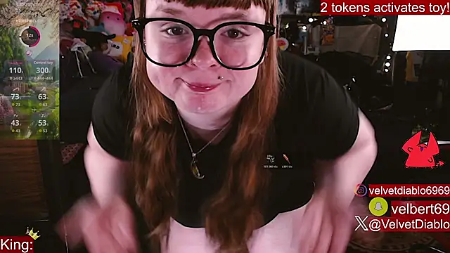 VelvetDiablo online show from March 25, 2026, 12:05 am