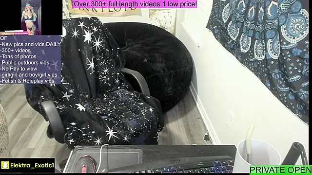 ElektraExotic online show from January 7, 2026, 8:06 am