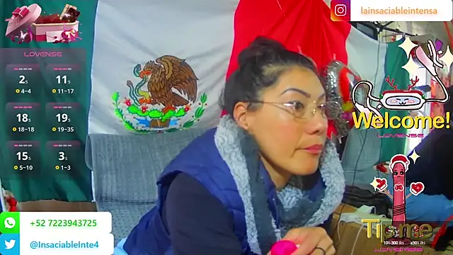 LaInsaciableIntensa online show from February 19, 2025, 8:52 pm