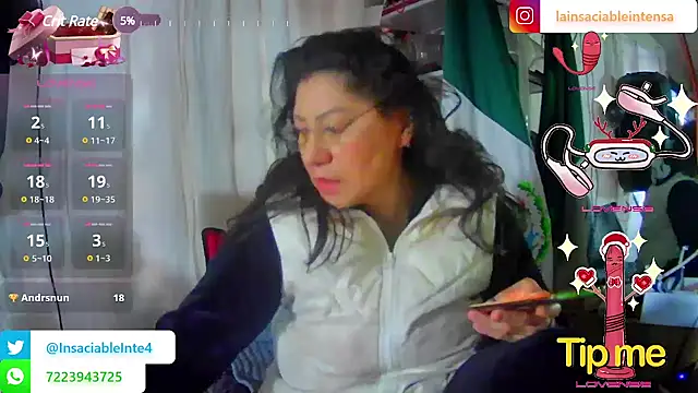 LaInsaciableIntensa online show from March 1, 2025, 1:07 pm