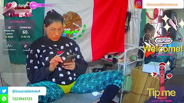 LaInsaciableIntensa online show from March 8, 2025, 8:57 pm