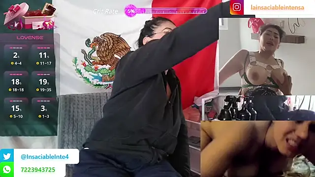 LaInsaciableIntensa online show from March 16, 2025, 5:28 pm