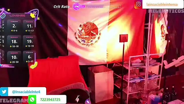 LaInsaciableIntensa online show from October 24, 2025, 2:08 am