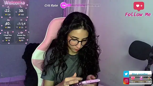Snapshot of Abysparadise chatting on September 10, 2025, 4:01 am Abysparadise online show from September 10, 2025, 4:01 am
