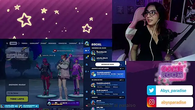 Snapshot of Abysparadise chatting on October 19, 2025, 4:35 am Abysparadise online show from October 19, 2025, 4:35 am