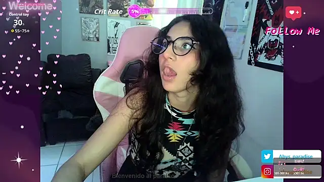 Abysparadise online show from April 3, 2026, 11:25 pm