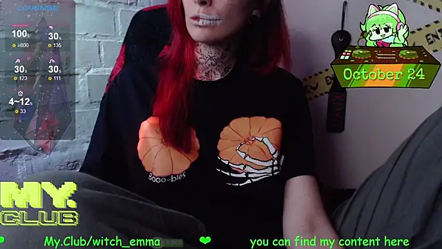 Witch Emma online show from October 24, 2025, 8:27 pm