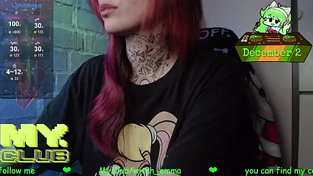 Witch Emma online show from December 2, 2025, 7:31 pm