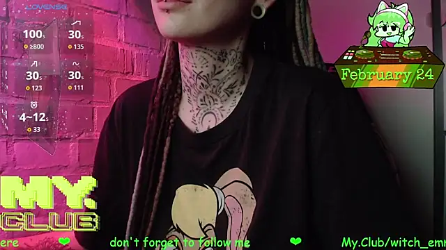 Witch Emma online show from February 24, 2026, 7:39 am