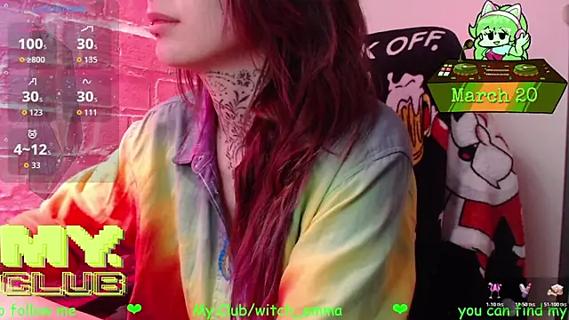 Snapshot of Witch_Emma chatting on March 20, 2026, 8:19 am Witch Emma online show from March 20, 2026, 8:19 am